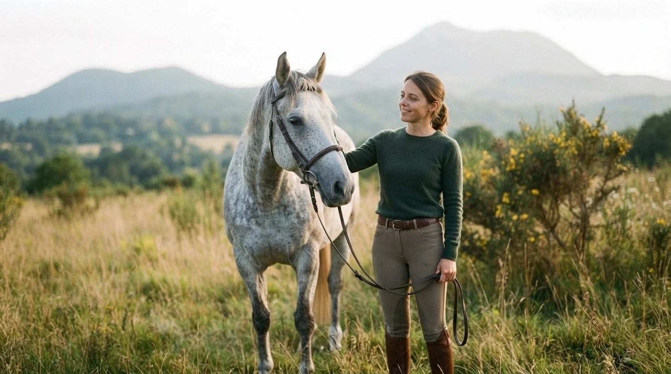 Cours d'équitation à Saint-Didier-la-Forêt, Allier
